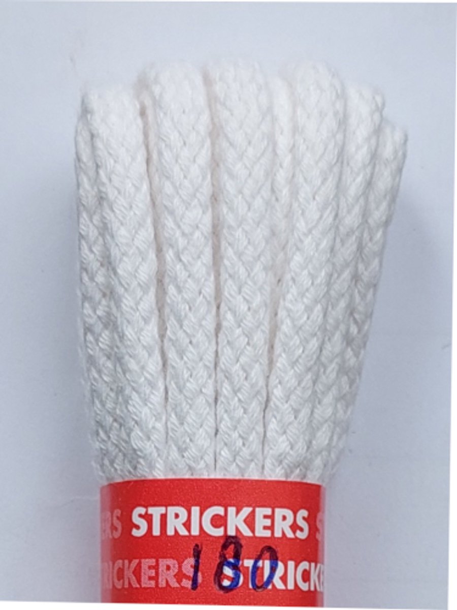 Strickers Veter - Wit - Dik Rond - Lengte 180 cm - Dikte 4,5 mm - Schoenveter