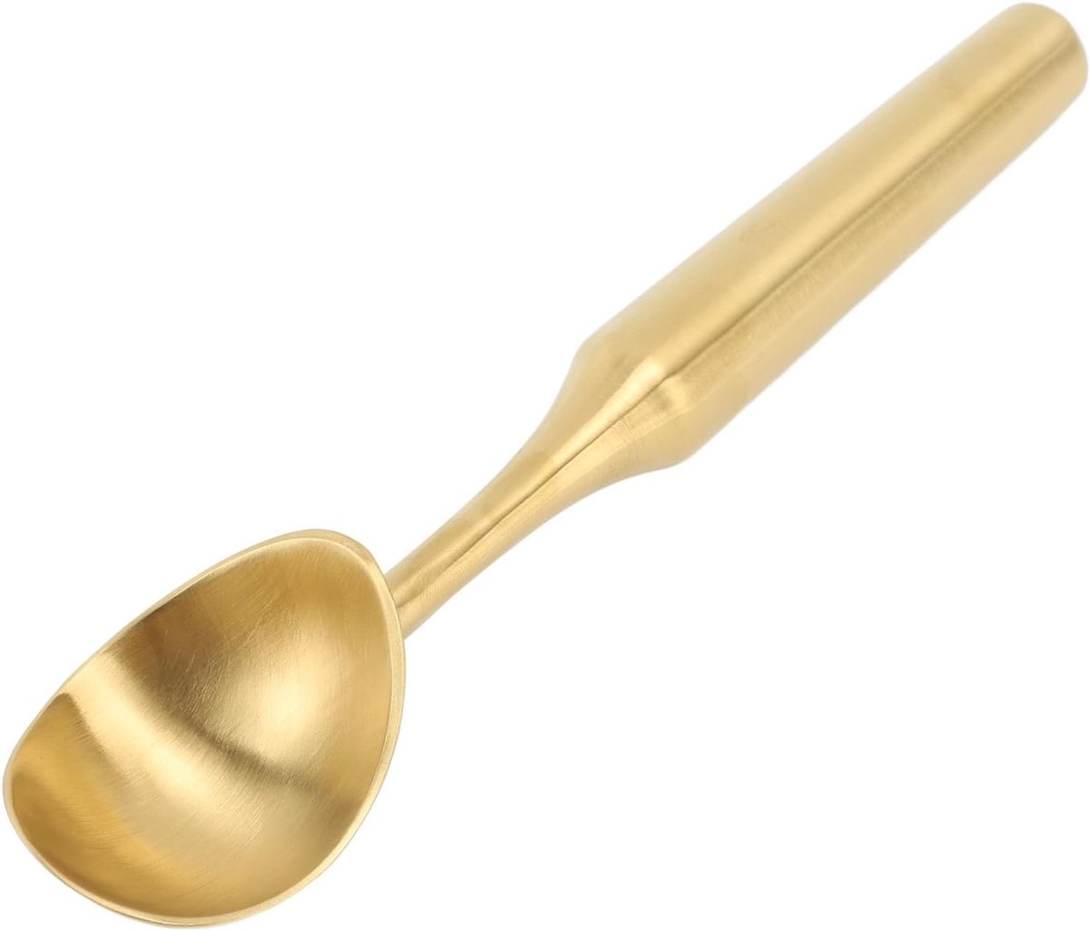 Stainless Steel Melon Ball Spaan, Ideaal voor IJs, Fruit en Kleine Koekjes - Extra Kleine Scoop in Goudkleur