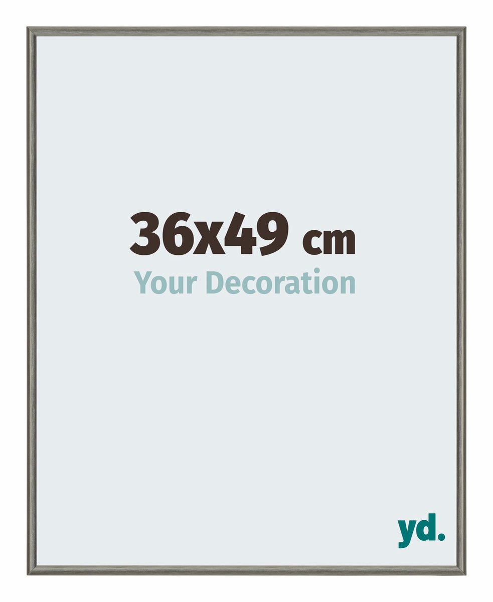yd. Your Decoration - Fotolijst 36x49 cm - Aluminium - Mercury Structuur - New York