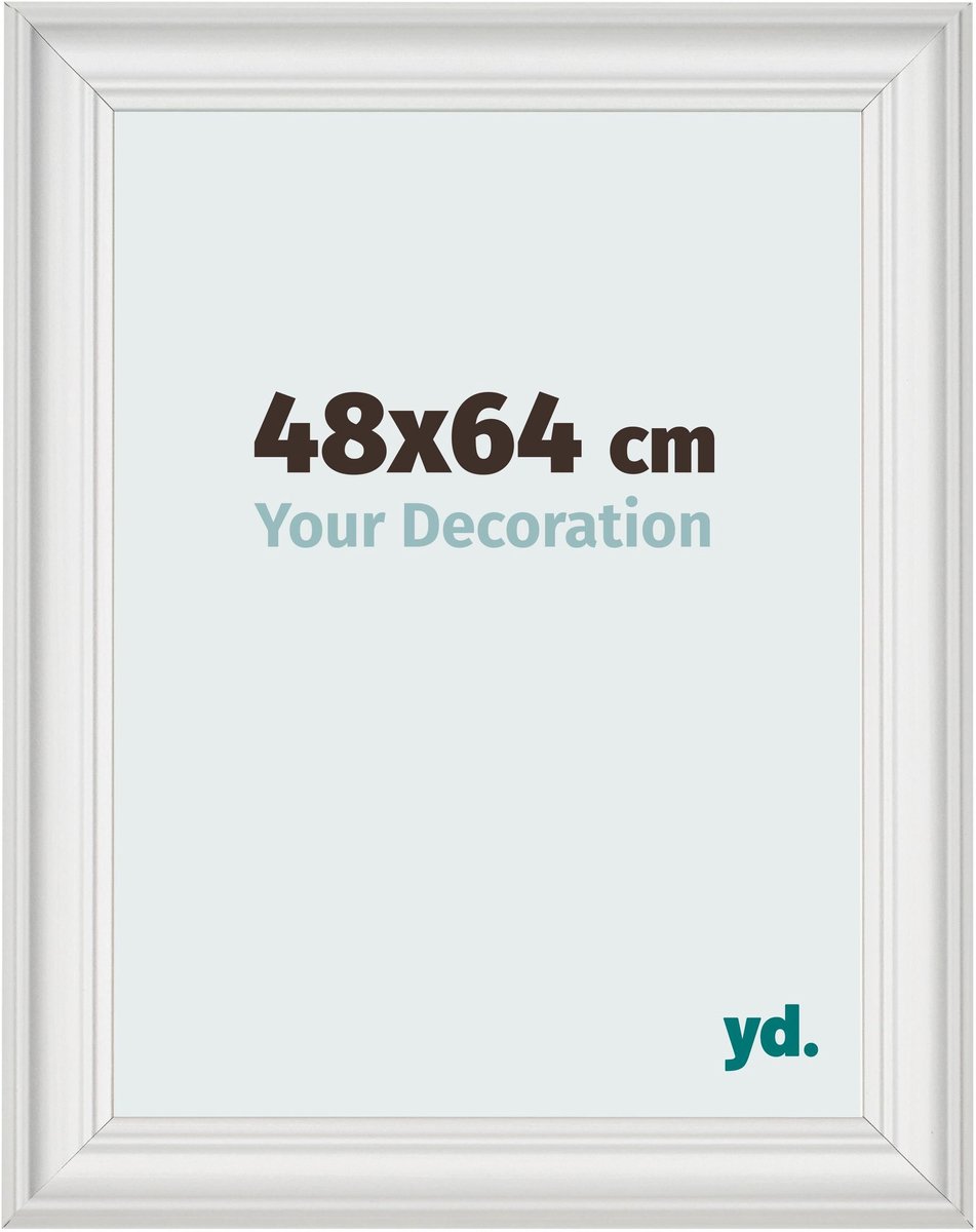 yd. Your Decoration - Fotolijst 48x64 cm - MDF - Wit Geveegd - Lazio