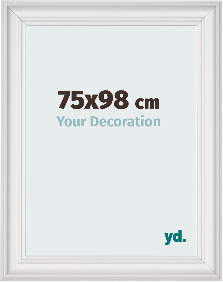 yd. Your Decoration - Fotolijst 75x98 cm - MDF - Wit Geveegd - Lazio