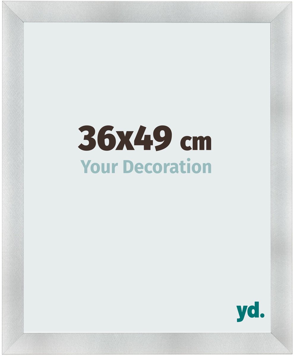 yd. Your Decoration - Fotolijst 36x49 cm - MDF - Aluminium Geborsteld - Pisa