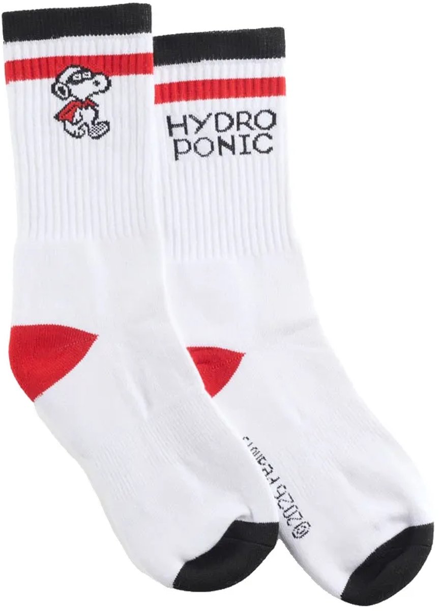 Hydroponic Mask Peanuts Crewsokken Wit EU 35-38 Man