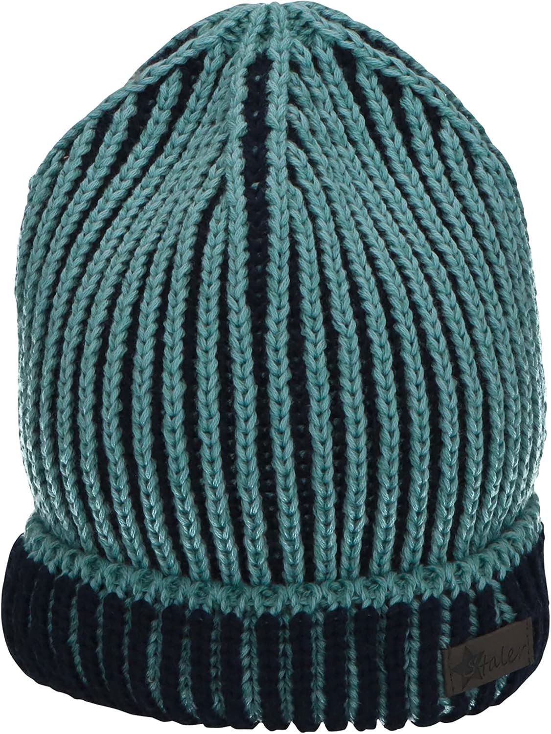Sterntaler Gebreide Baby Muts met Boord - Navy