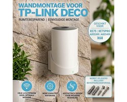 TP-Link Deco XE75 / XE75Pro / AXE5300 / AXE5400 X68 XE 75 Pro Mesh WiFi Wandhouder | Stevig En Hoge Kwaliteit | Muur Beugel Houder | Inclusief Bevestigings Materiaal | Optimaliseer Uw Netwerk