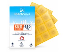 Dutch Nova CBD Pleisters 15 mg - Tot 36 Uur Constante Afgifte - 0% THC - Cannabidiol Patches - 30 Stuks