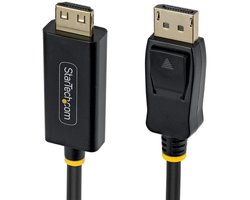 StarTech.com 1m DisplayPort naar HDMI Adapter Kabel met Grip Connectors, 4K 60Hz, Uni-Directionele DP naar HDMI Video Converter, DP Desktop naar HDMI Monitor