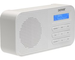 Denver DAB Radio - Noodradio / Noodpakket - Batterijen & Netstroom - Keukenradio - Draagbare Radio - DAB42 - Wit