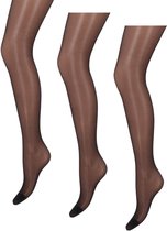 Marianne - Matglans Dames Panty - 20 Den - 3-Pack - Maat XXL - Zwart