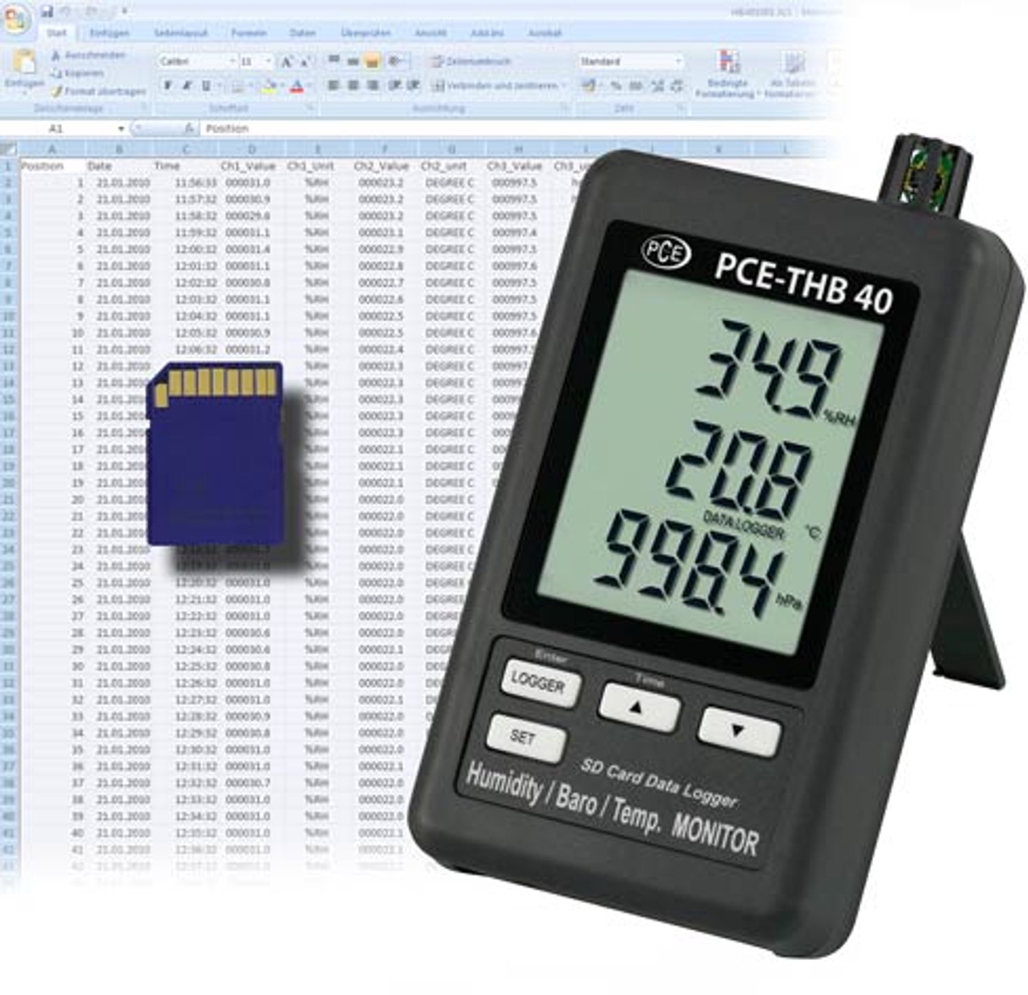Thermo Hygrometer PCE-THB 40