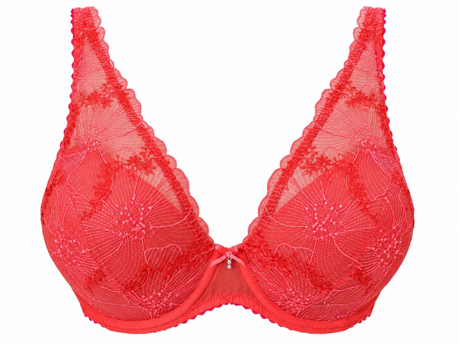 Marie Jo Solene Voorgevormde Beugel Plunge Bh 0102994 Pamplemousse - maat EU 80D / FR Oranje