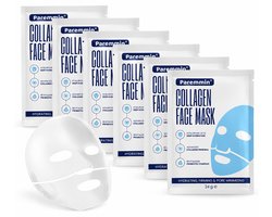 6 Stuks Collagen Gezichtsmasker met Hyaluronzuur – Korean Beauty Collagen Mask