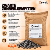 Oswalt - Zwarte Zonnebloempitten - 10kg - Buitenvogelvoer - Top kwaliteit
