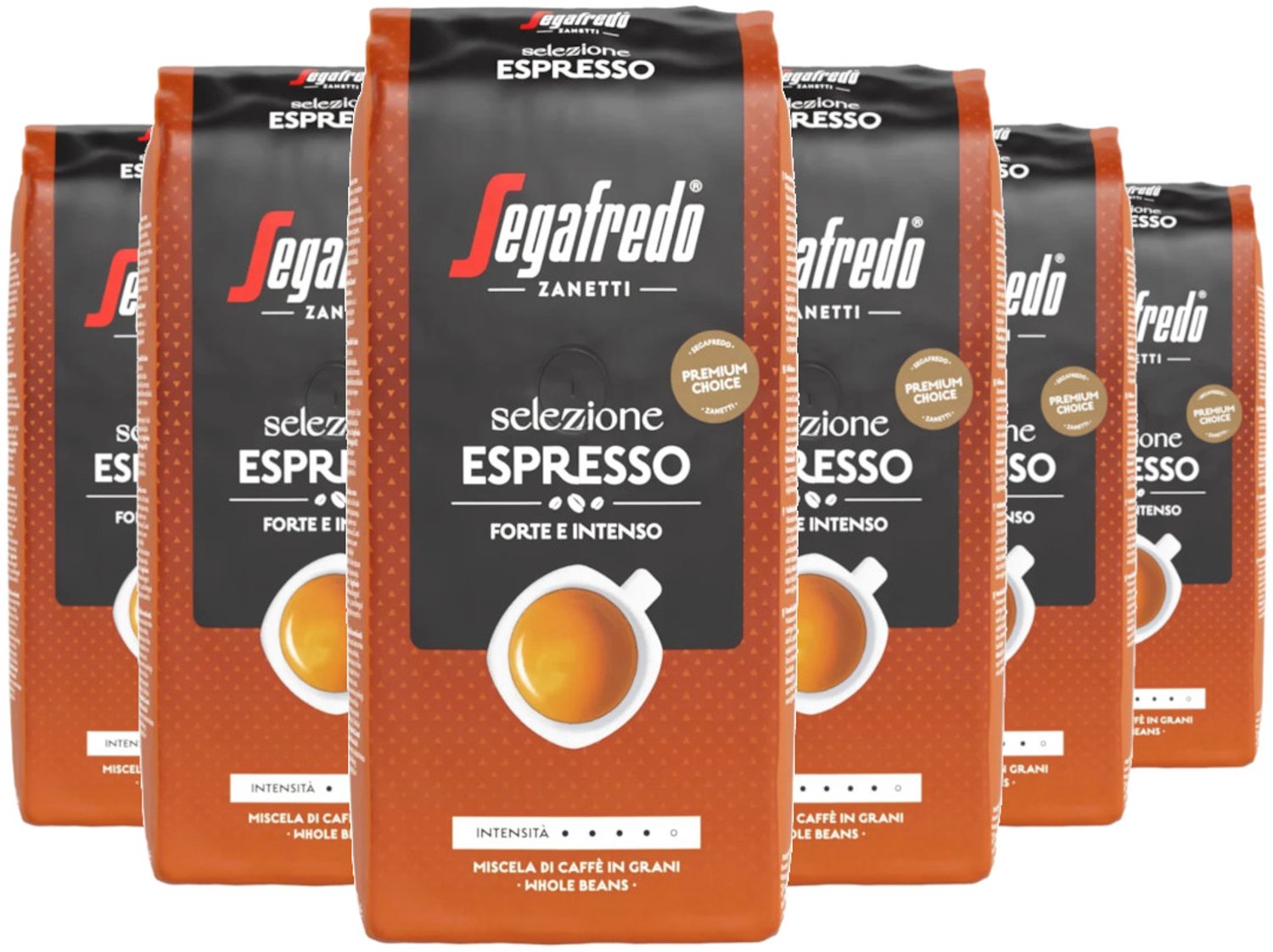 Segafredo Selezione Espresso Forte E Intenso - Multipack - Koffiebonen - 3000g (6x500g)