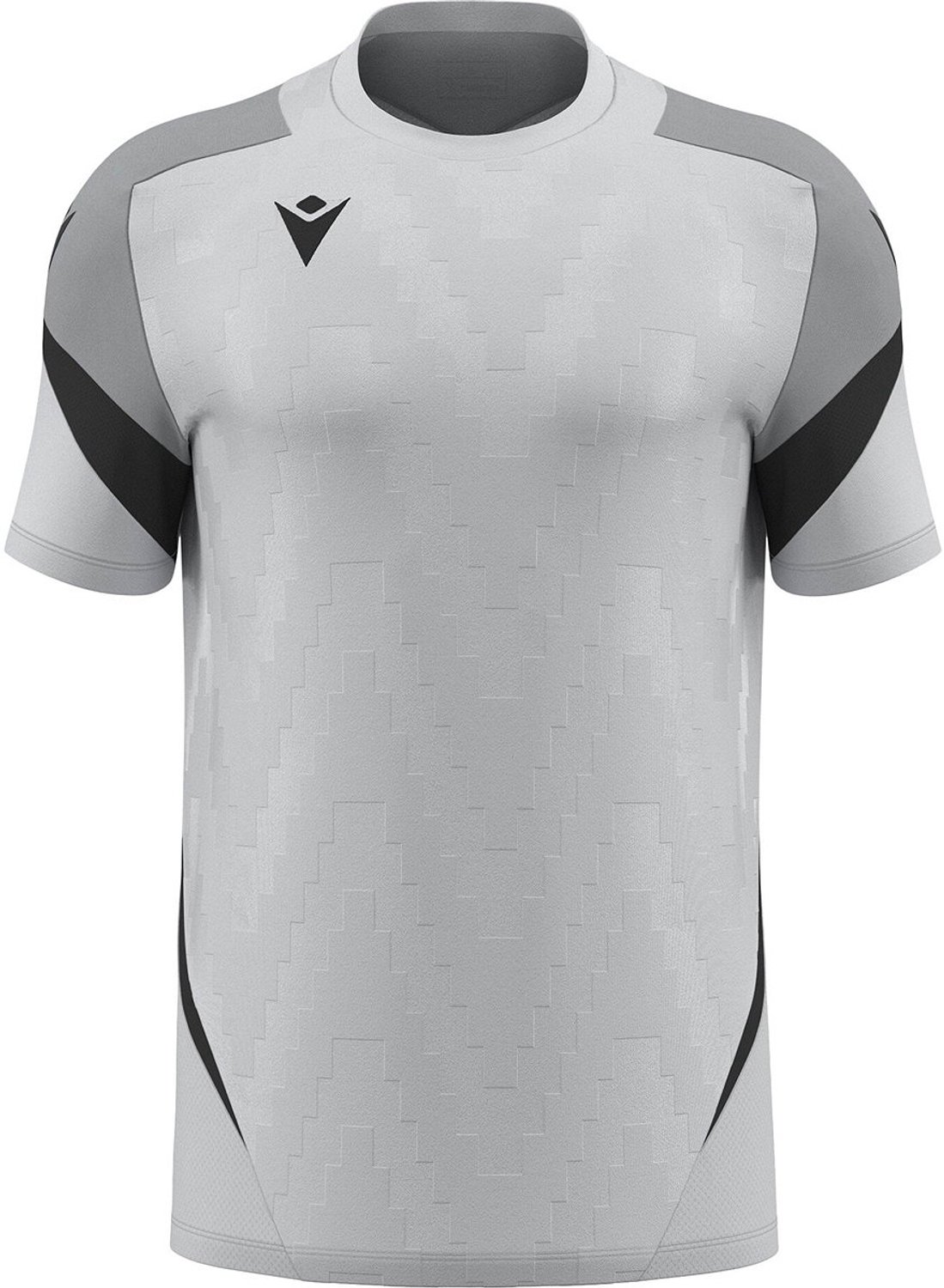 Macron Rising Totem Shirt Korte Mouw Heren - Steengrijs / Antraciet | Maat: M