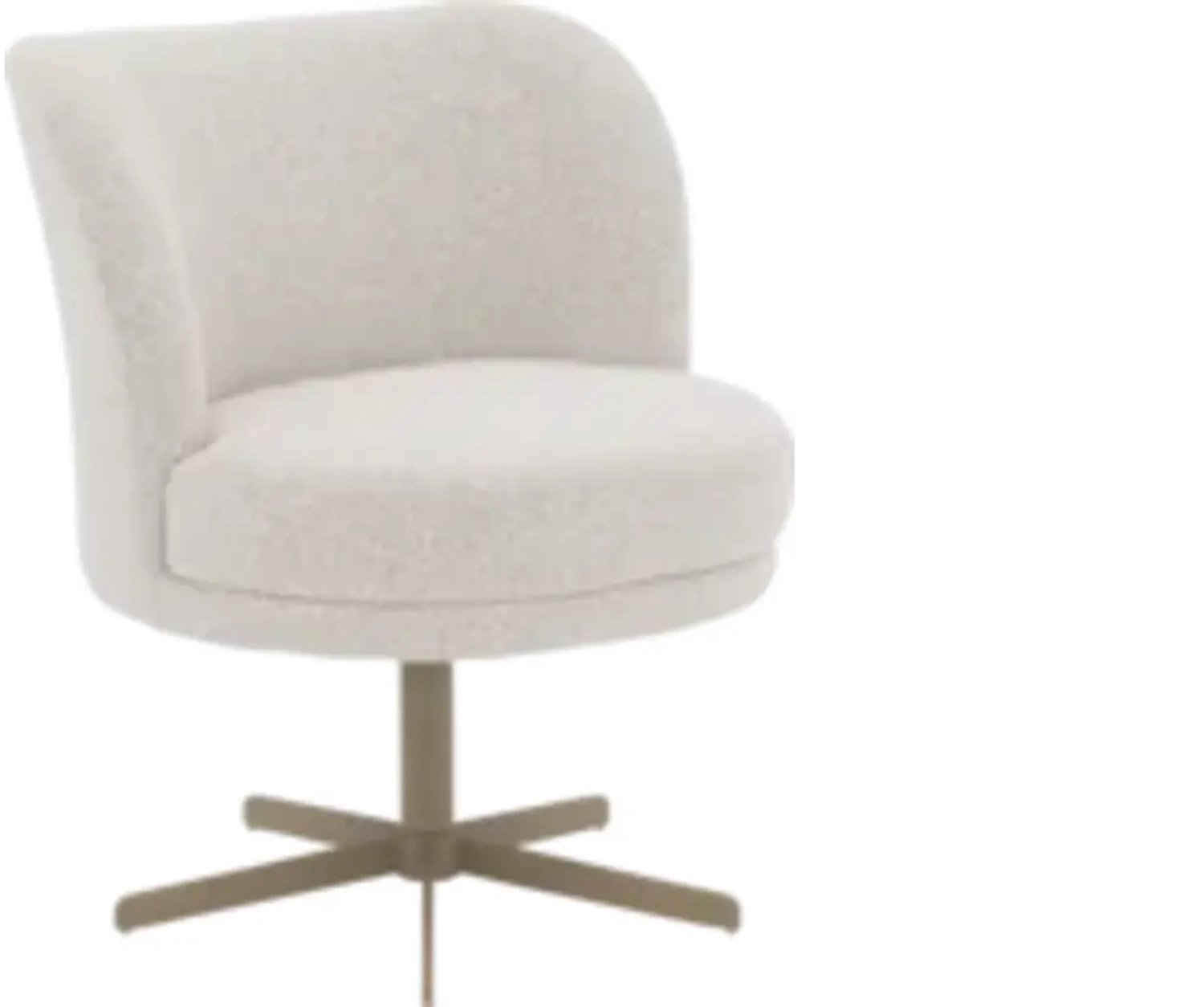 Goossens Eetkamerstoel Bologna - Zonder Armleuning - Stof - Beige