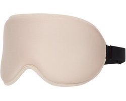 Spilbergen 3D Universeel Slaapmasker - Met holle ruimte die voorkomt dat het masker op je ogen drukt - Beige