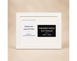 Patch Display Fotolijst – Geschikt voor HYROX Patch 25'26'27' – A7 Foto – 15 x 20 cm – Wit