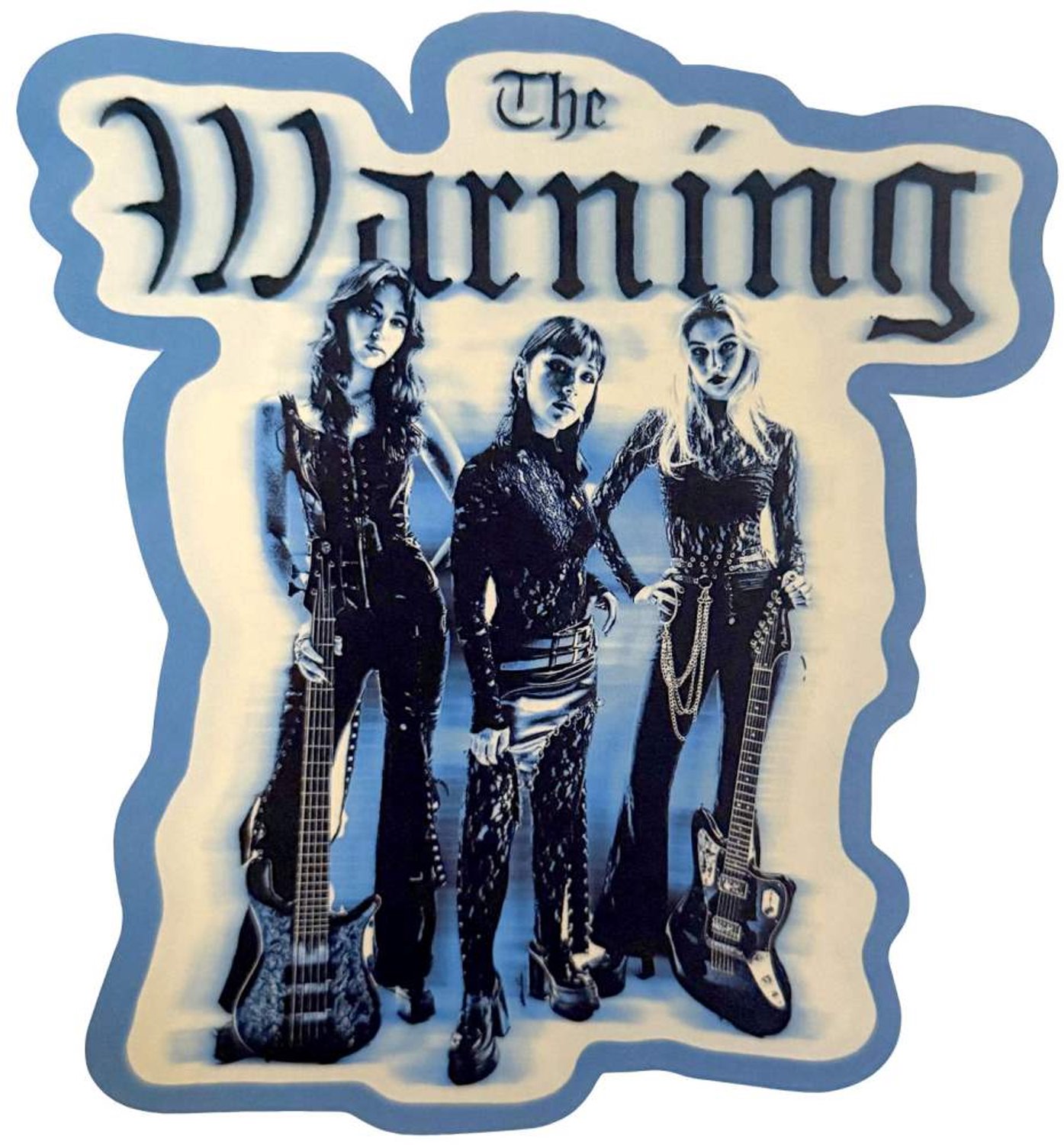 The Warning - Blue Blur Sticker - Multicolours