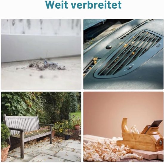 Draadloze Mini Jet Fan Bladblazer – 21V Accu Blazer – 35.000 RPM – Multifunctionele Luchtblazer voor Tuin, Auto & Sneeuw – Inclusief 1500 mAh Accu, Oplader, Opzetstukken & Koffer – Blauw — afbeelding 2