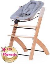 Childhome Evosit Newborn Zitje voor Evosit en Lambda 3 - Kinderstoel Newborn vanaf de Geboorte tot 9 kg - Verstelbare Rugleuning met Draaiknop - 5-Punts Harnas met Zachte Schouderpads - Inclusief Jersey Hoes - Zwart
