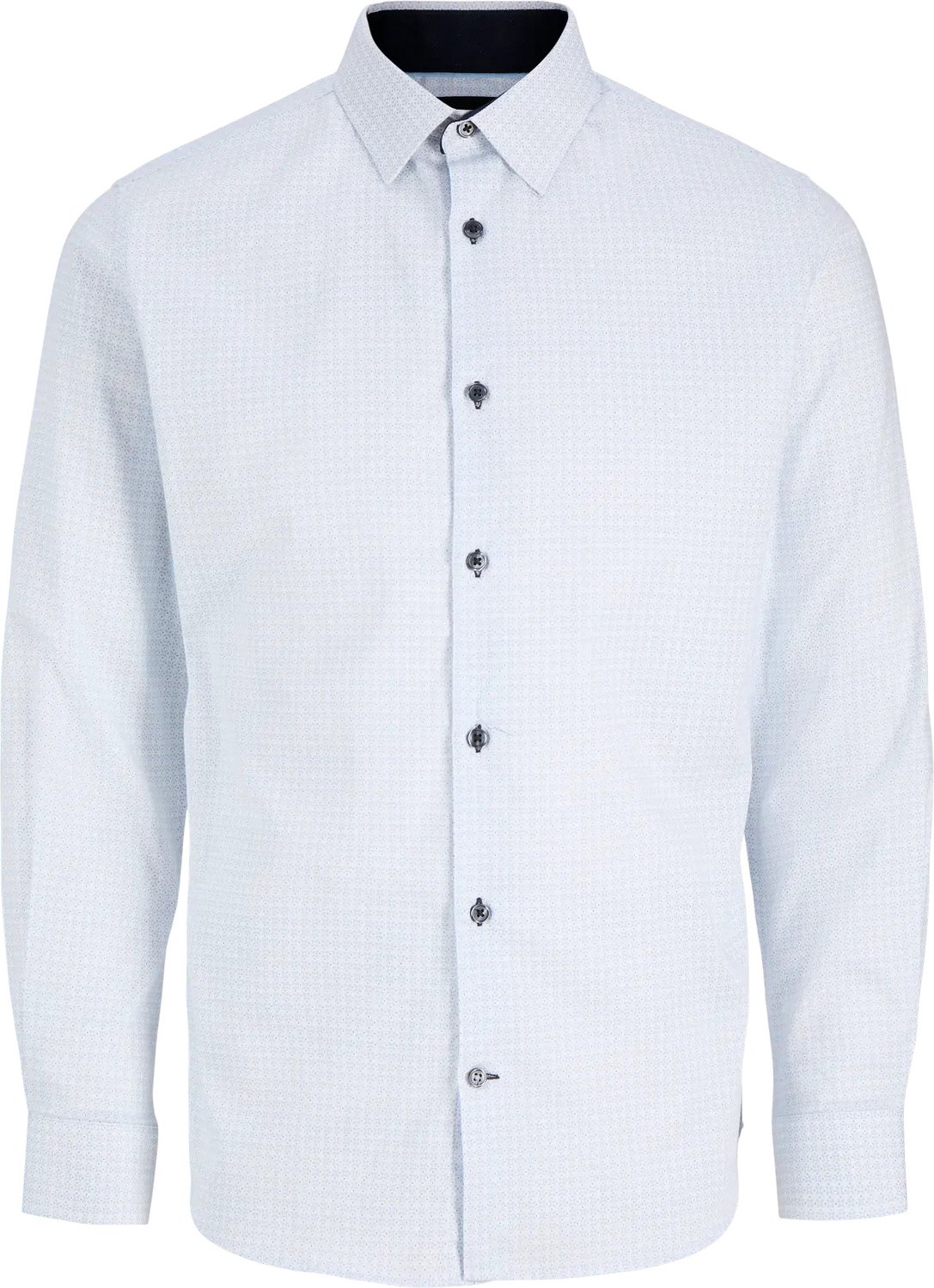 Lester print shirt slim fit - popeline - wit (bright white)