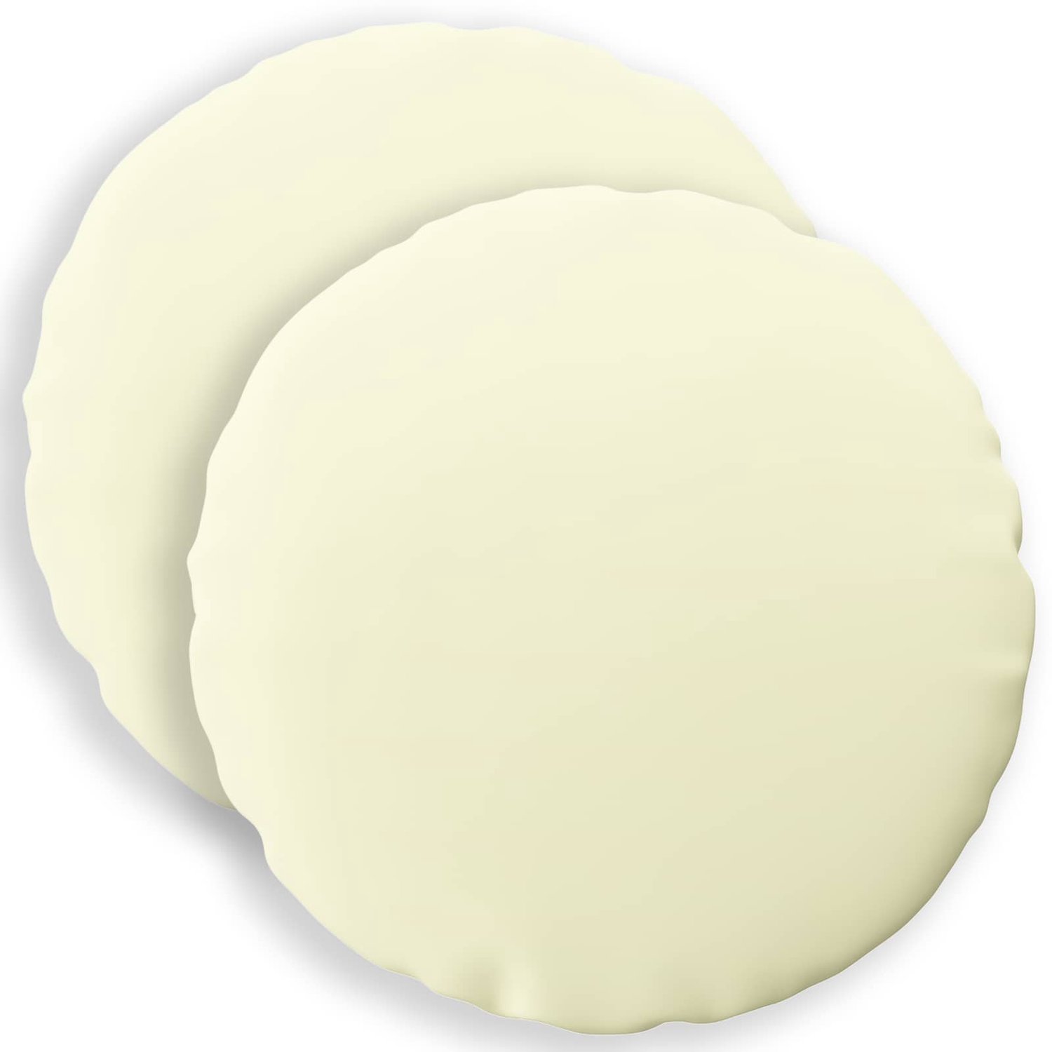 vidaXL Dekenkussen - 2 - st - HEERLEN - Crèmekleurig - Diam. - 30 - cm - Polyester