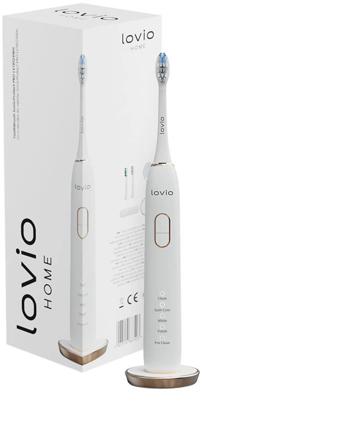Lovio SonicProtect PRO elektrische tandenborstel, wit, LVTB124WH