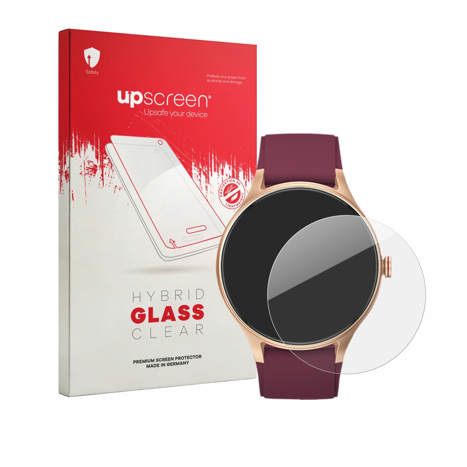 upscreen - Screenprotector voor Fitpolo Smartwatch 1.57" - Folie Beschermfolie Beschermglas transparant