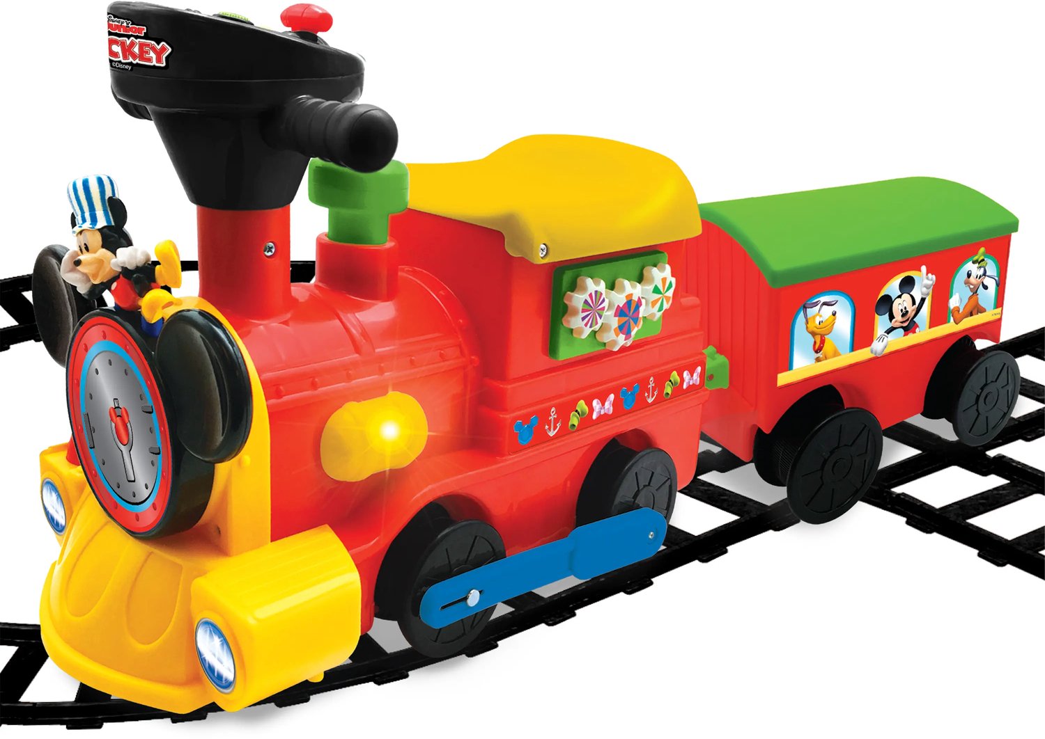 KIDDIELAND Mickey Trein op batterijen met rails