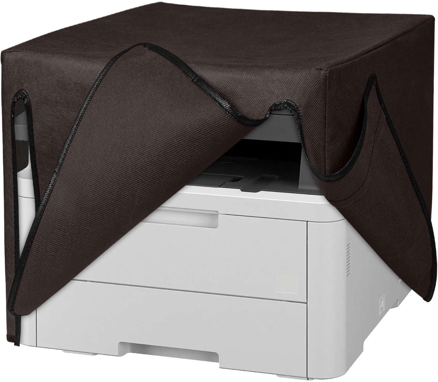 kwmobile hoes geschikt voor Brother DCP-L3560CDW / MFC-L3740CDWE - Beschermhoes voor printer - Stofhoes in chocoladebruin