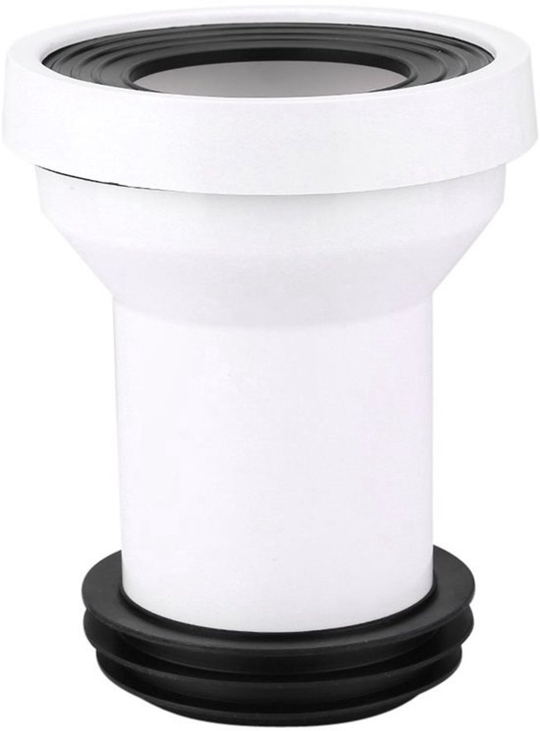 WC-aansluitset - Hoogwaardige afdichting - Aansluitslang - Toiletafvoerpijpadapter - PP-materiaal - Waterdicht - Binnendiameter 7,8cm - Toiletaansluiting