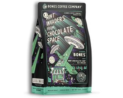 Bones Coffee - Mint Invaders - gemalen koffie - ground coffee - halloween - 340 gram
