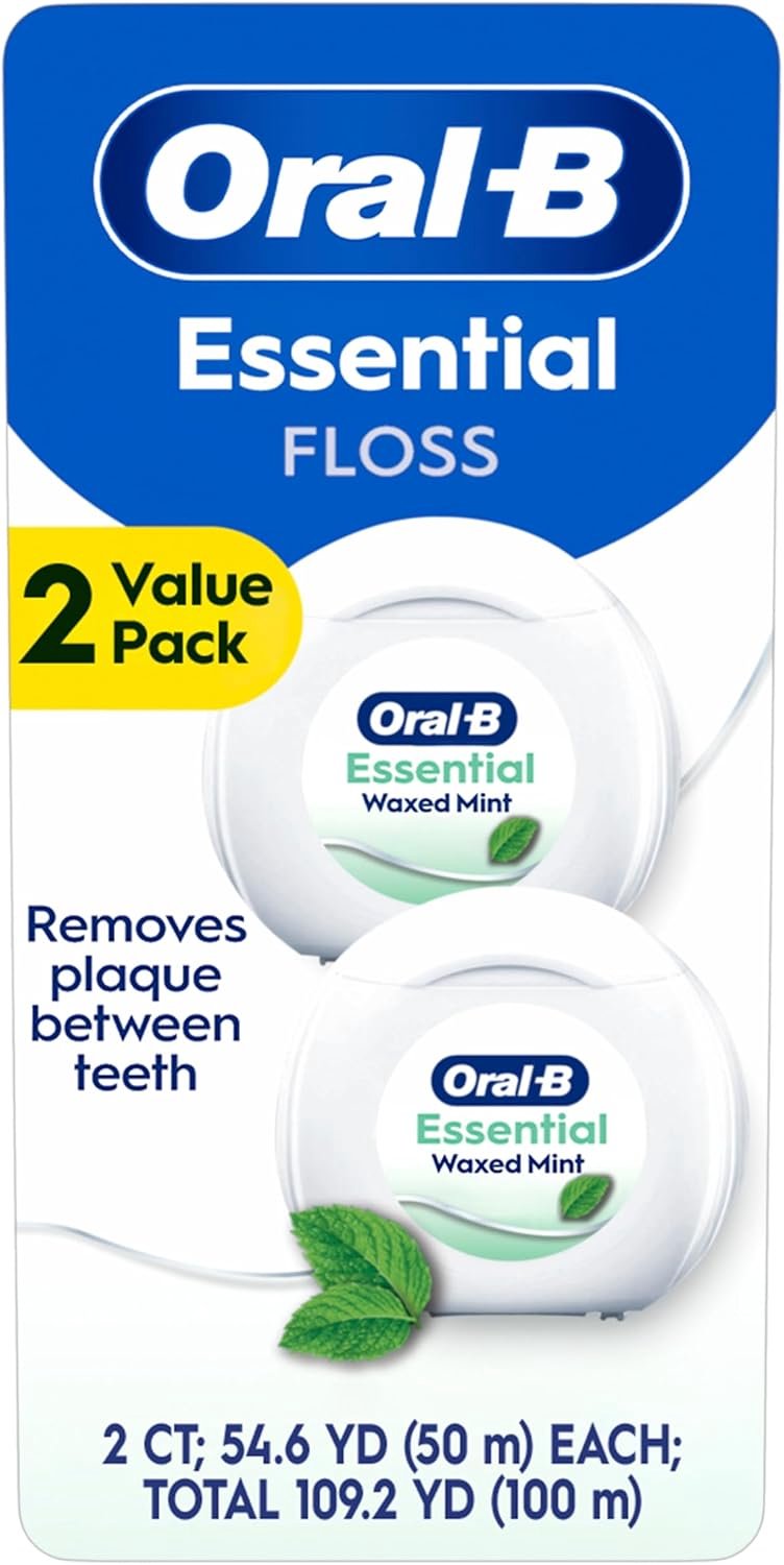 Oral-B EssentialFloss Cavity Defense – Dental Floss – Gaatjes – 50 m – 2 Pack