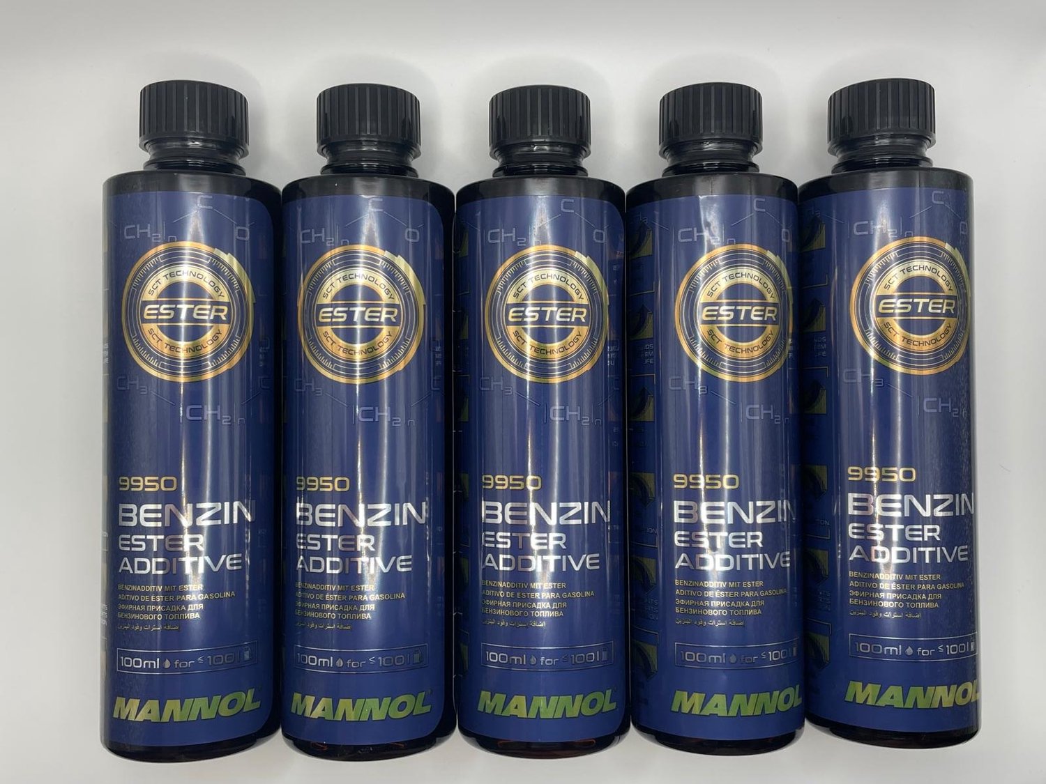 5 Stuks Benzin Ester Additive 450ml Mannol 9950 / BPC AUTOPARTS