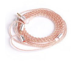 Hoge kwaliteit 4N puur koper kabel voor hoofdtelefoons - Verbeter geluid voor ES4 ZST ZSN CCA C10 C04 AS10 ZS10 C12 C16 V80 (2Pin, 3.5mm, microfoon)
