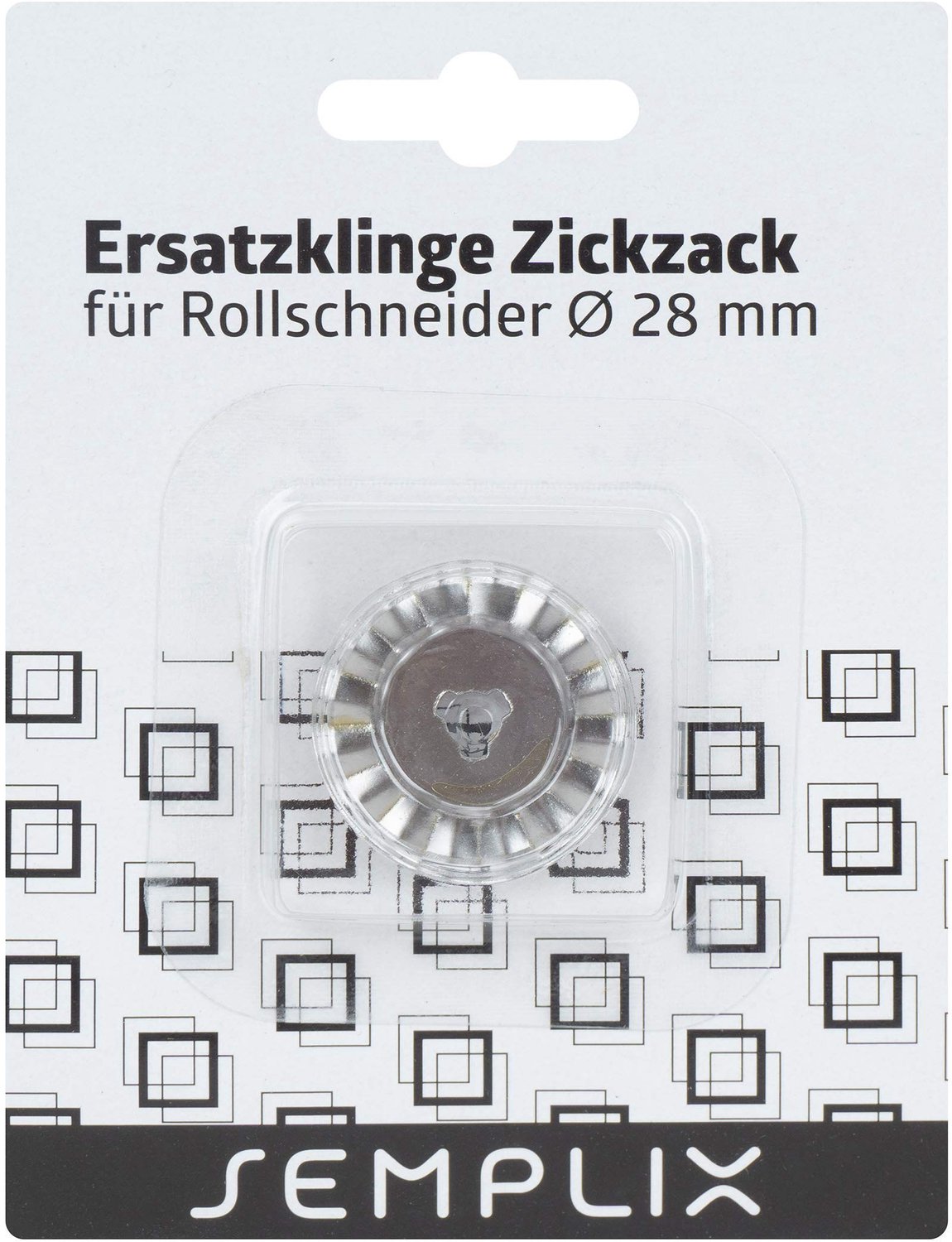 Spare Knife Zigzag 28 mm - Roller Cutter voor Stoffen en Creatief Werk