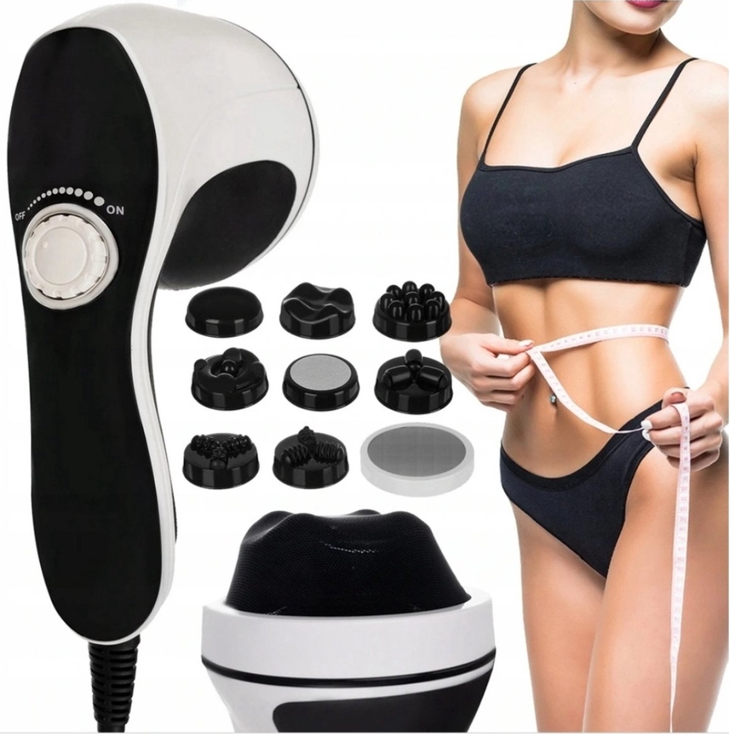 Ilso Anti cellulitis apparaat - vibrating massageapparaat - Afvallen & Afslanken - Pijnbestrijding - Beauty - Massage - 9 in 1 - rug/nek/benen/schouders