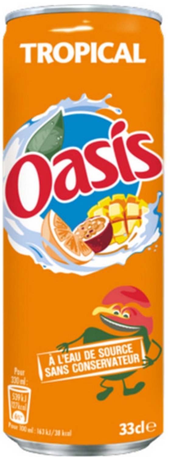 Oasis Tropical Blikjes Tray 24x33cl Frisdrank