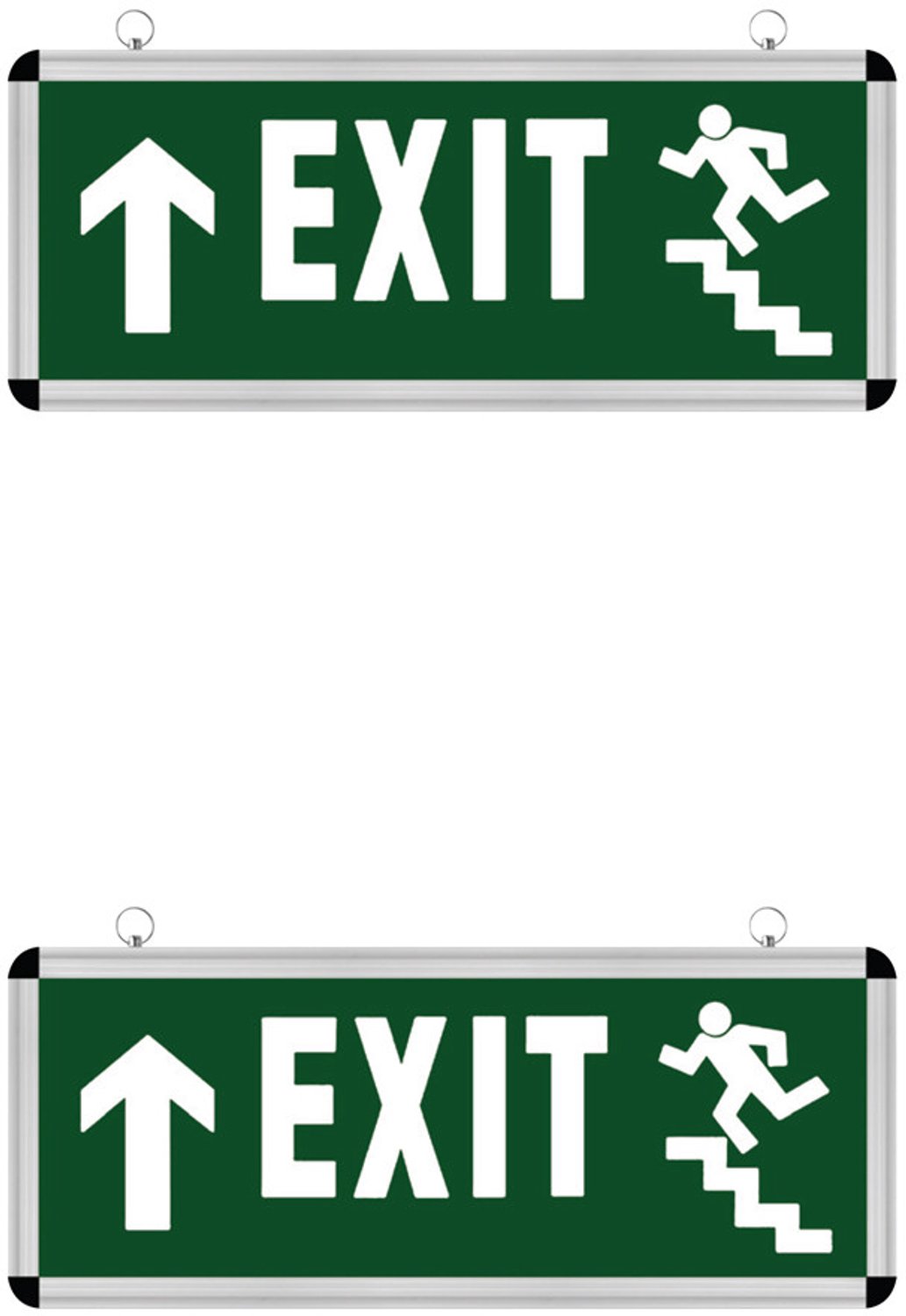 LED Noodverlichting Exit - 2 Pack - Rabonta Omhoog - Hangend - 3W