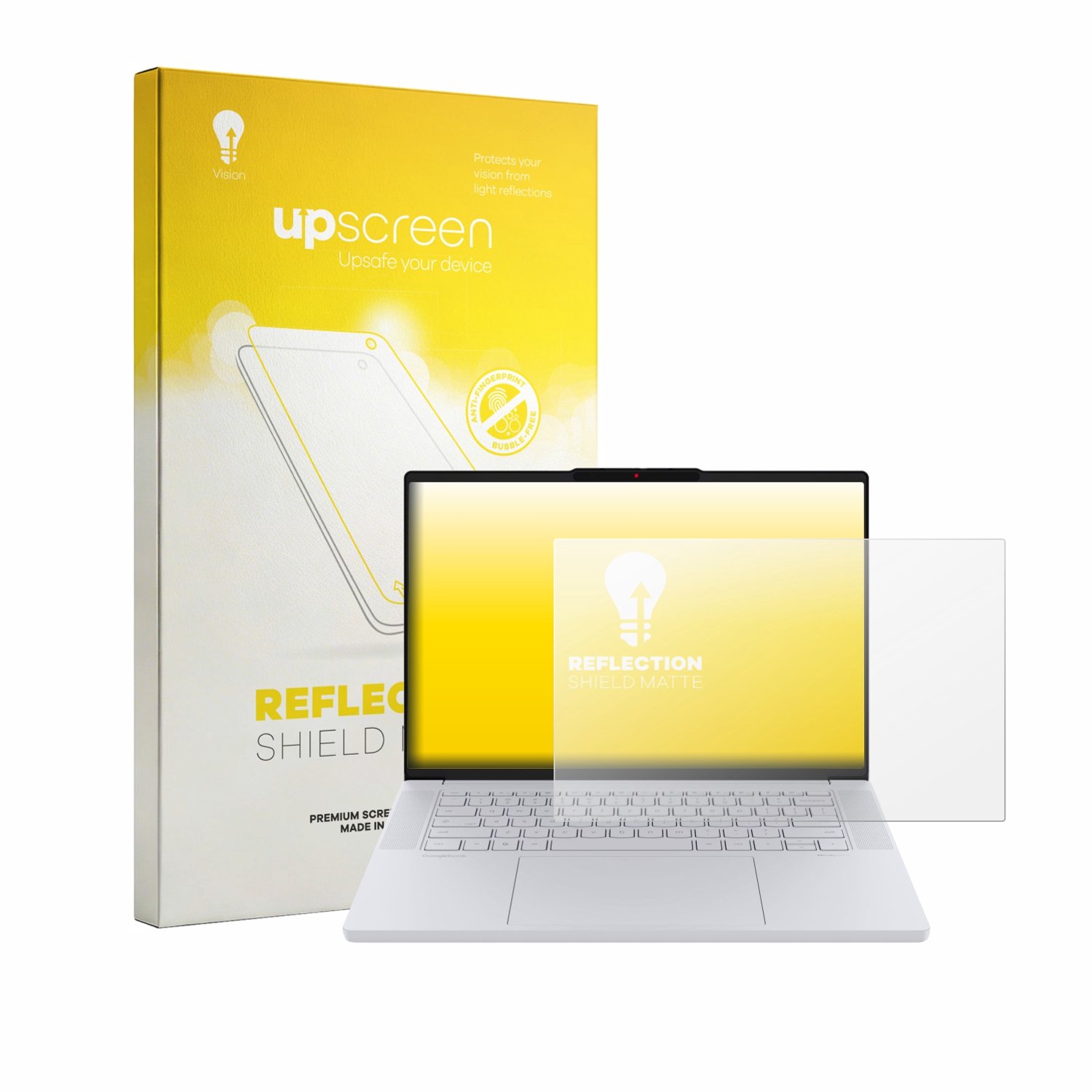 upscreen - Screenprotector voor Lenovo Googlebook 15 - Folie Beschermfolie anti glare matte
