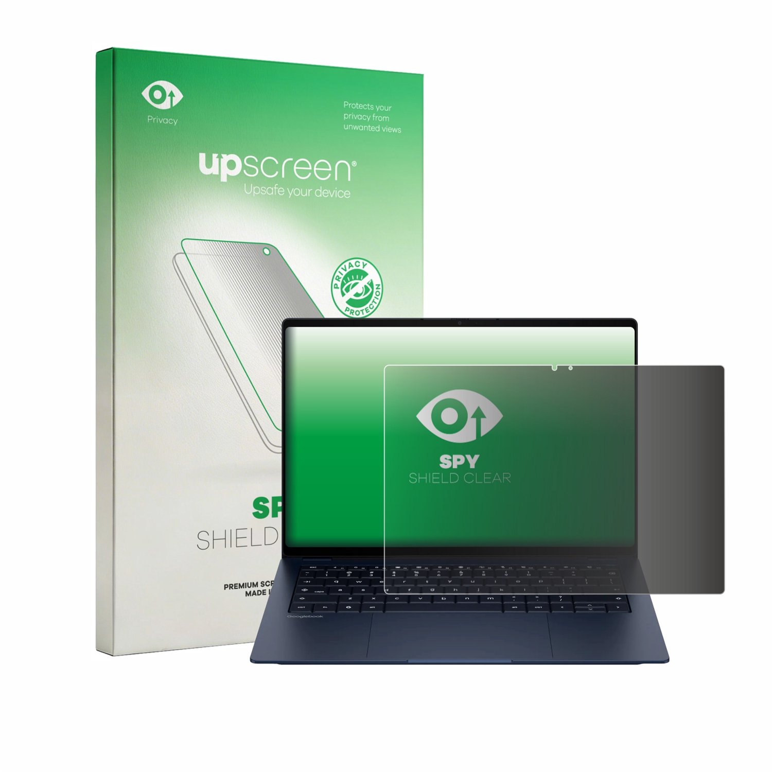 upscreen - privacy screenprotector voor HP Googlebook 14 - Folie Beschermfolie Blauwlichtfilter