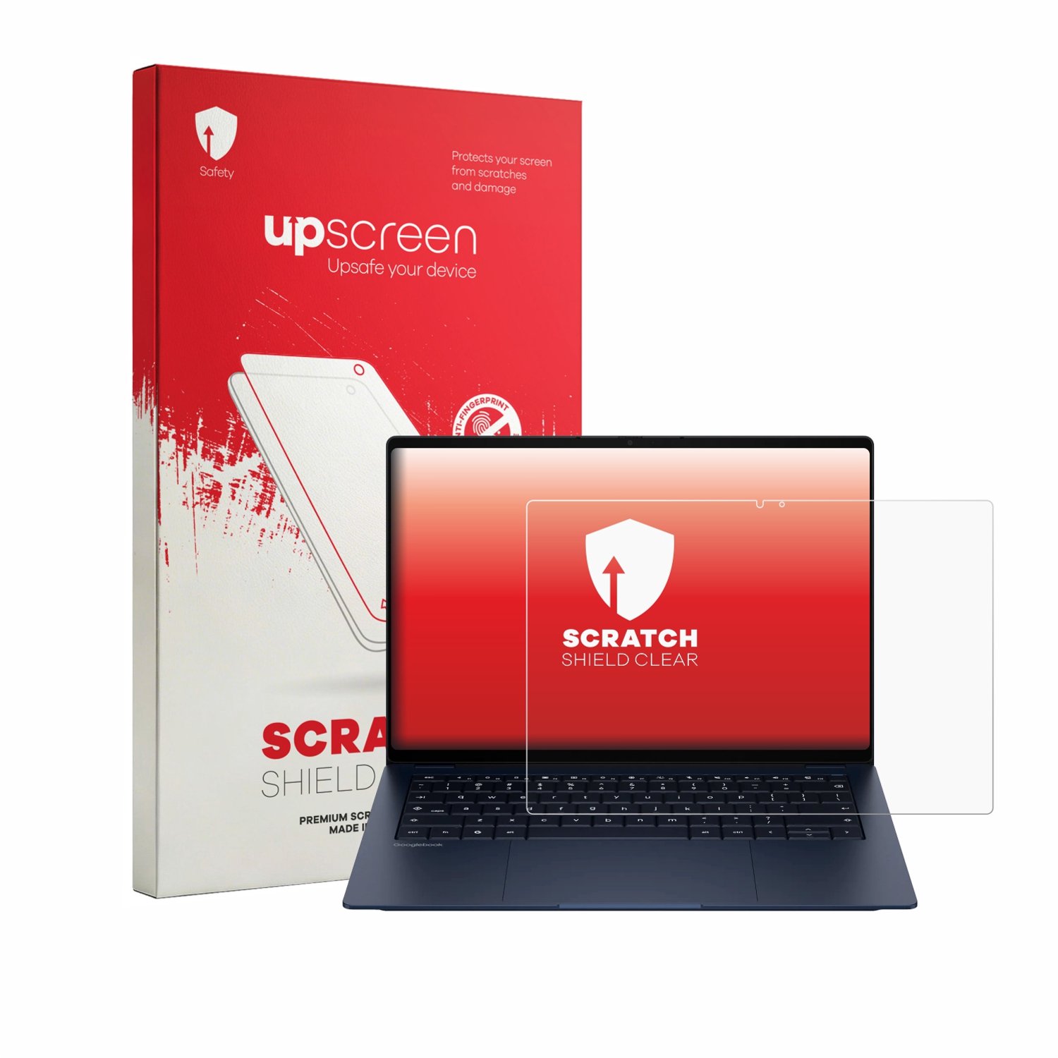 upscreen - Screenprotector voor HP Googlebook 14 - Folie Beschermfolie transparant