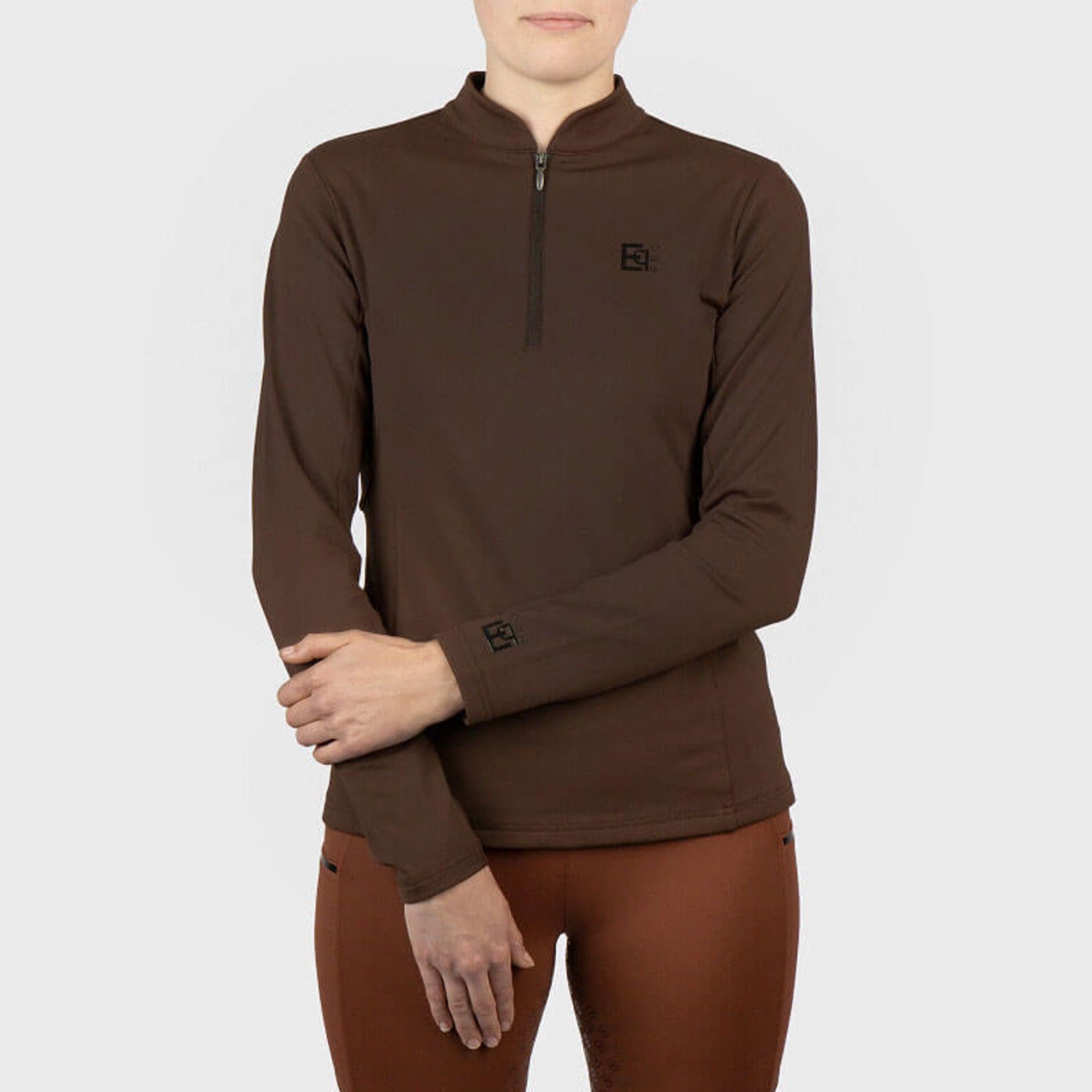 Trainingsshirt EQPRO Gigi Chocolate - XS