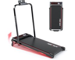 Loopband met 8% Helling - 1-12km/u Snelheidsbereik - Inklapbaar Loopband - 2-in-1 Walking Pad - met Afstandsbediening - Veiligheidssleutel - Tablet-/telefoonhouder.
