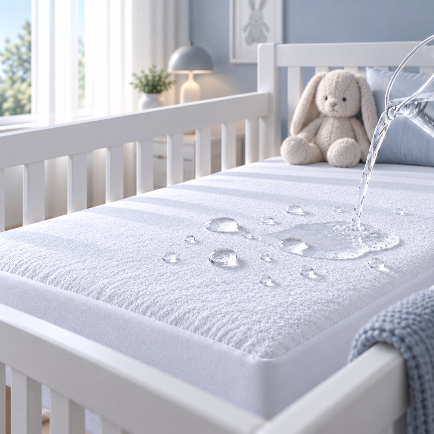Bed Care Waterdichte Matrasbeschermer/Molton - 60x120 - 20cm Hoek - Ledikant – foto 6