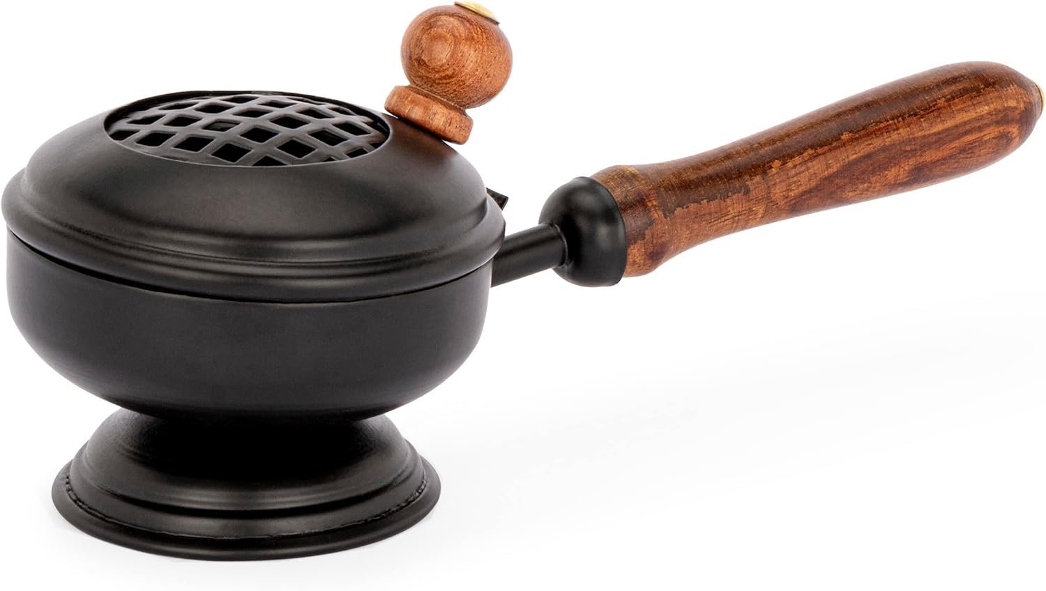 Merkloze Rookpan 21cm IJzer Zwart voor Wierook & Harsen