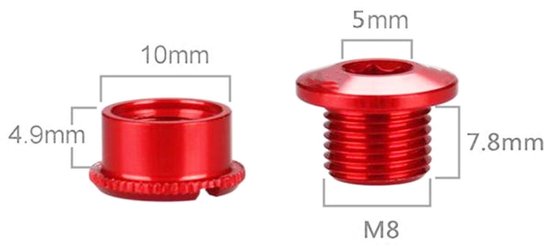 Kettingblad 4.9MM - 10 Stuks - Lichtgewicht - Roestvrij Staal - Duurzaam - Eenvoudig te Installeren - Modieuze Uiterlijk - Kettingbladbouten — afbeelding 5
