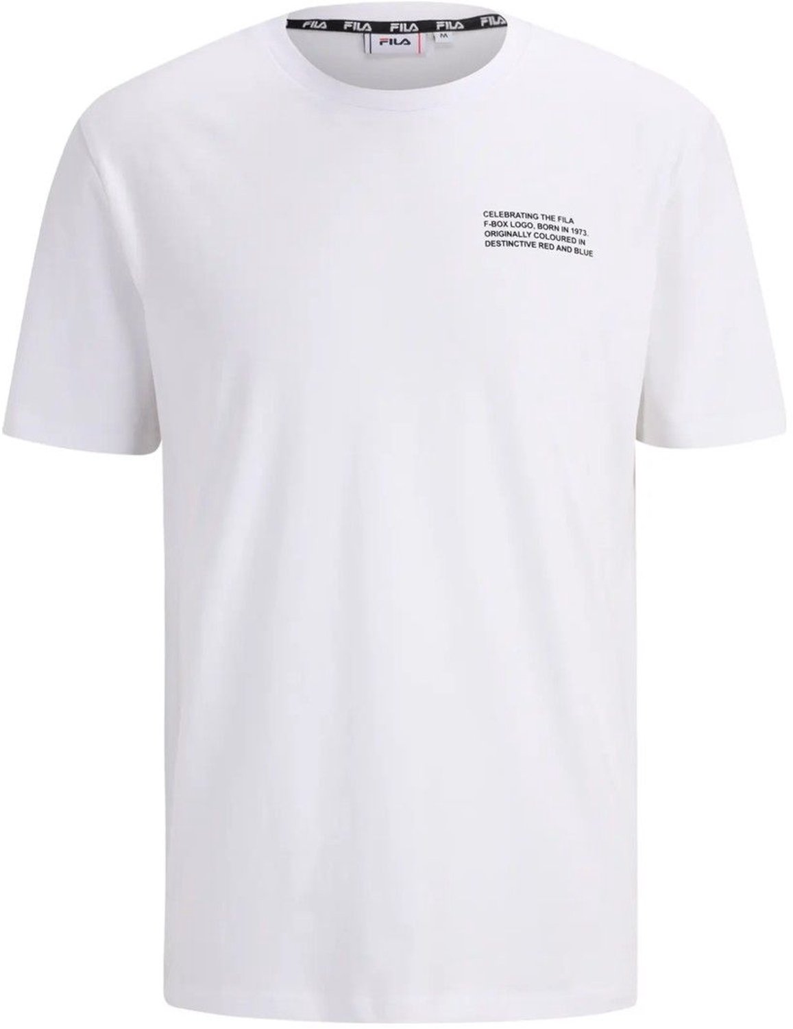 Fila Borne regular graphic tee FAM0348-10001 T-shirt heren XXL Wit