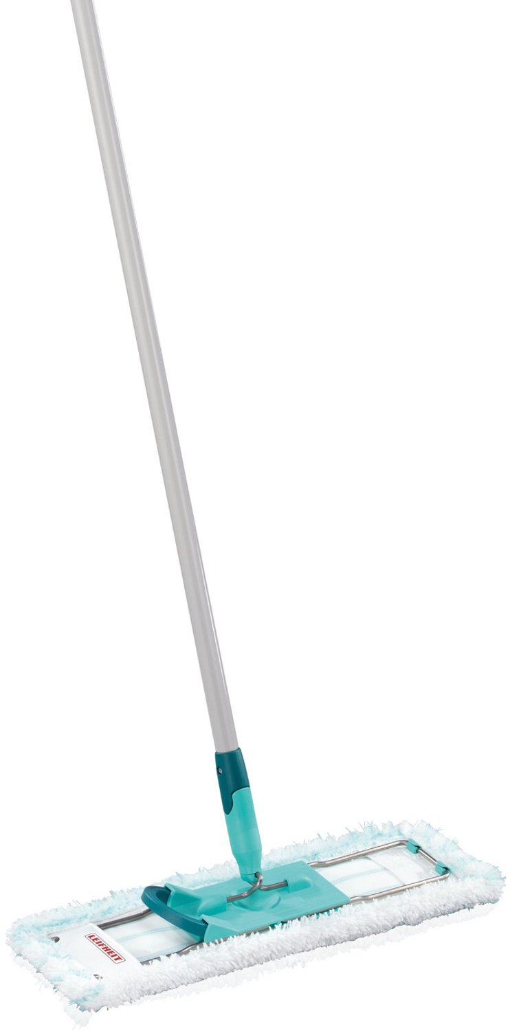 Bol.com Leifheit Profi vloerwisser XL Micro Duo - 42 cm wisbreedte - stalen steel 140 cm - 360° draaibare scharnier - Click System aanbieding